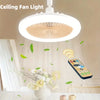 Modern Invisible Ceiling Fan with LED Lamp – Silent, Remote Control for Bedroom & Living Room
