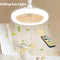 Modern Invisible Ceiling Fan with LED Lamp – Silent, Remote Control for Bedroom & Living Room