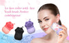 Ice Roller for Face & Eyes – Cooling De-Puff Skin Care Tool with Silicone Brush & Scrubber Mat