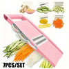 7-in-1 Mandoline Slicer – Vegetable, Potato, Cheese & Cucumber Grater with Stainless Steel Blades