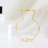 Nordic Style Iron Flower Vase – Minimalist Matte Geometric Vase for Home & Office Decor