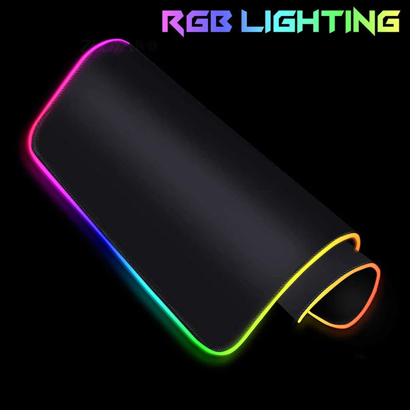 Luminous RGB LED Mouse Pad – Large Gaming Desk Pad with Waterproof Surface