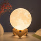 Moon Lamp LED Night Light – 8cm Battery Powered 3D Lunar Surface Glow for Bedroom & Desk