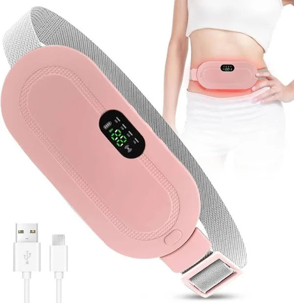 Warm Massage Waist Belt – Heat & Vibration Therapy for Menstrual Cramps & Back Pain