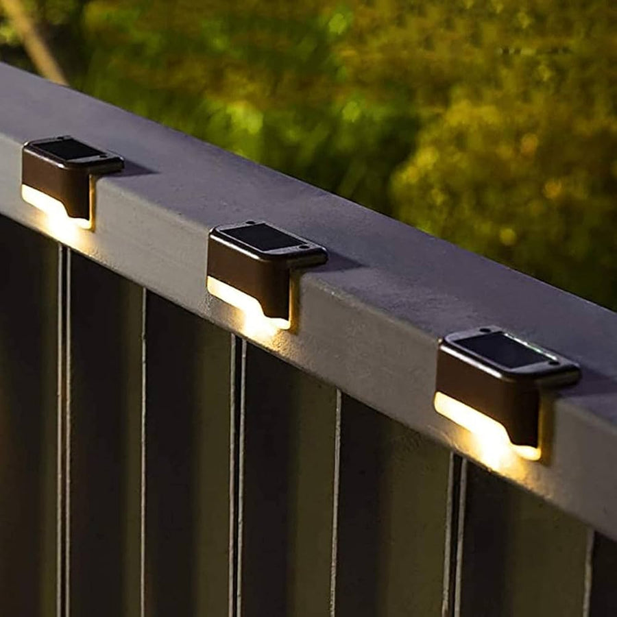 16-Pack Waterproof Solar Step Lights – IP67 Auto On/Off LED for Stairs, Pathways & Garden