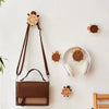 Solid Wood Kitchen Wall Hook – Rustic Multi-Purpose Organizer for Utensils, Towels & More