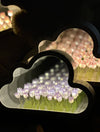 Cloud Tulip Mirror Lamp – Aesthetic LED Night Light for Bedroom & Room Decor