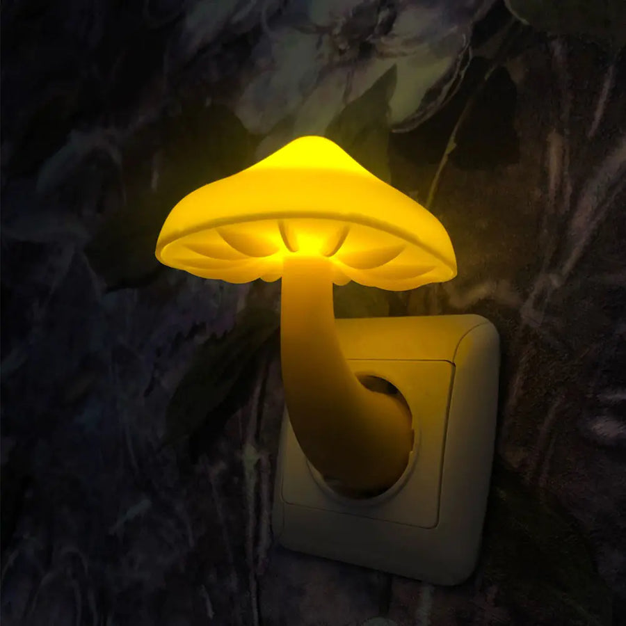 Mushroom Night Light with Auto Sensor – Cute USB LED Lamp for Kids Room & Nursery