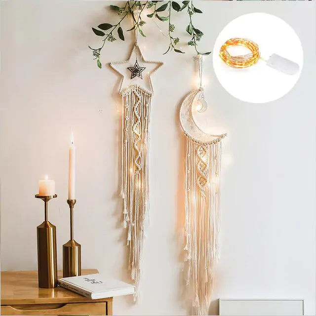 Angel Wings Woven Wall Hanging Decor – Boho Nursery & Home Decoration