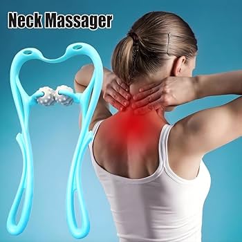 Dual Pressure Point Neck & Shoulder Massager – 4-Knob Trigger Point Tool for Instant Pain & Tension Relief