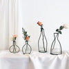 Nordic Style Iron Flower Vase – Minimalist Matte Geometric Vase for Home & Office Decor