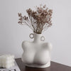 Home Decor Sculpture Ceramic Vase – Artistic Statement Piece for Living Room & Office
