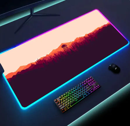Luminous RGB LED Mouse Pad – Large Gaming Desk Pad with Waterproof Surface