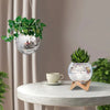 Disco Ball Flower Hanging Vase – Retro Sparkle Decor for Home, Bedroom & Events