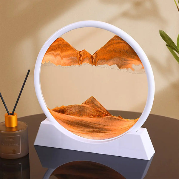 SenYork 3D Moving Sand Art Decor – Mesmerizing Desk Decoration & Stress Relief