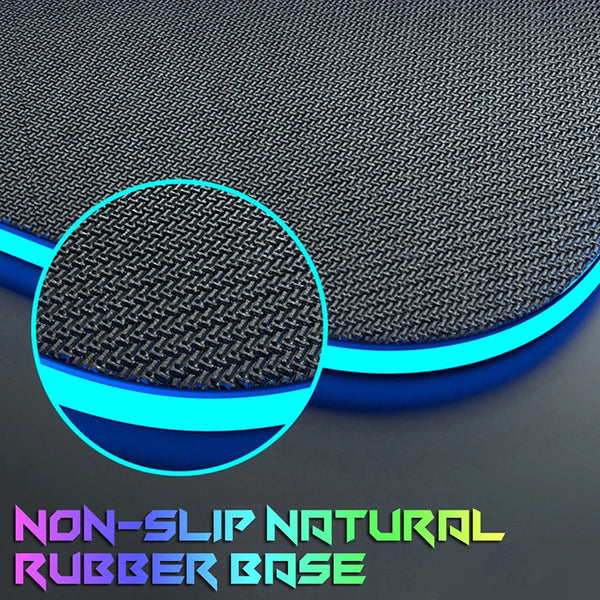Luminous RGB LED Mouse Pad – Large Gaming Desk Pad with Waterproof Surface