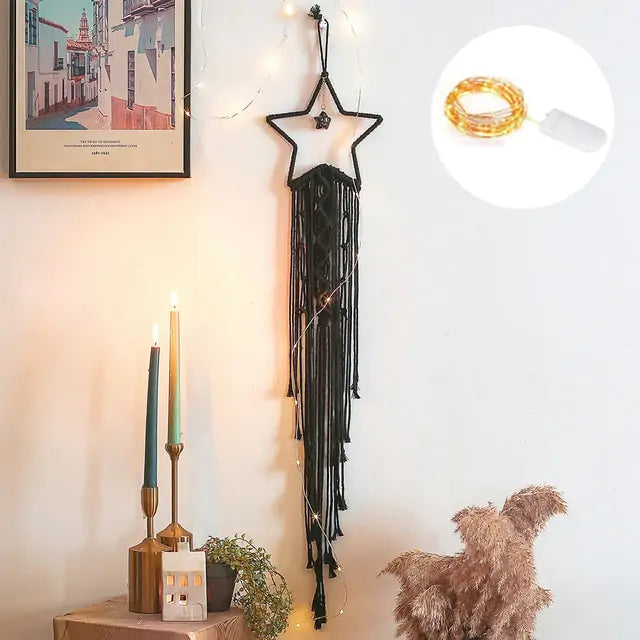 Angel Wings Woven Wall Hanging Decor – Boho Nursery & Home Decoration