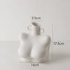 Home Decor Sculpture Ceramic Vase – Artistic Statement Piece for Living Room & Office
