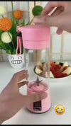 6-Blade USB Portable Juicer – Rechargeable Fresh Juice Blender for Home, Gym & Travel
