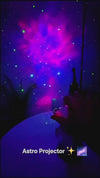 Rocket Astronaut Galaxy Starry Sky Projector Lamp – LED Night Light for Bedroom & Desk