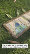 EID Mubarak Table Runner – Elegant Ramadan & Eid Festive Home Decoration