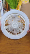 Modern Invisible Ceiling Fan with LED Lamp – Silent, Remote Control for Bedroom & Living Room