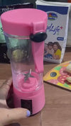 6-Blade USB Portable Juicer – Rechargeable Fresh Juice Blender for Home, Gym & Travel