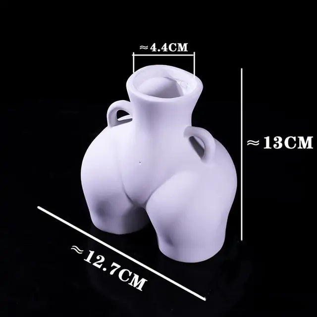 Home Decor Sculpture Ceramic Vase – Artistic Statement Piece for Living Room & Office