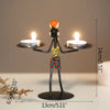 Nordic Metal Candlestick – Minimalist Scandinavian Home Decor for Dining & Shelf