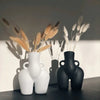 Home Decor Sculpture Ceramic Vase – Artistic Statement Piece for Living Room & Office