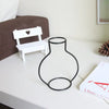 Nordic Style Iron Flower Vase – Minimalist Matte Geometric Vase for Home & Office Decor