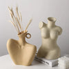 Home Decor Sculpture Ceramic Vase – Artistic Statement Piece for Living Room & Office