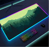 Luminous RGB LED Mouse Pad – Large Gaming Desk Pad with Waterproof Surface