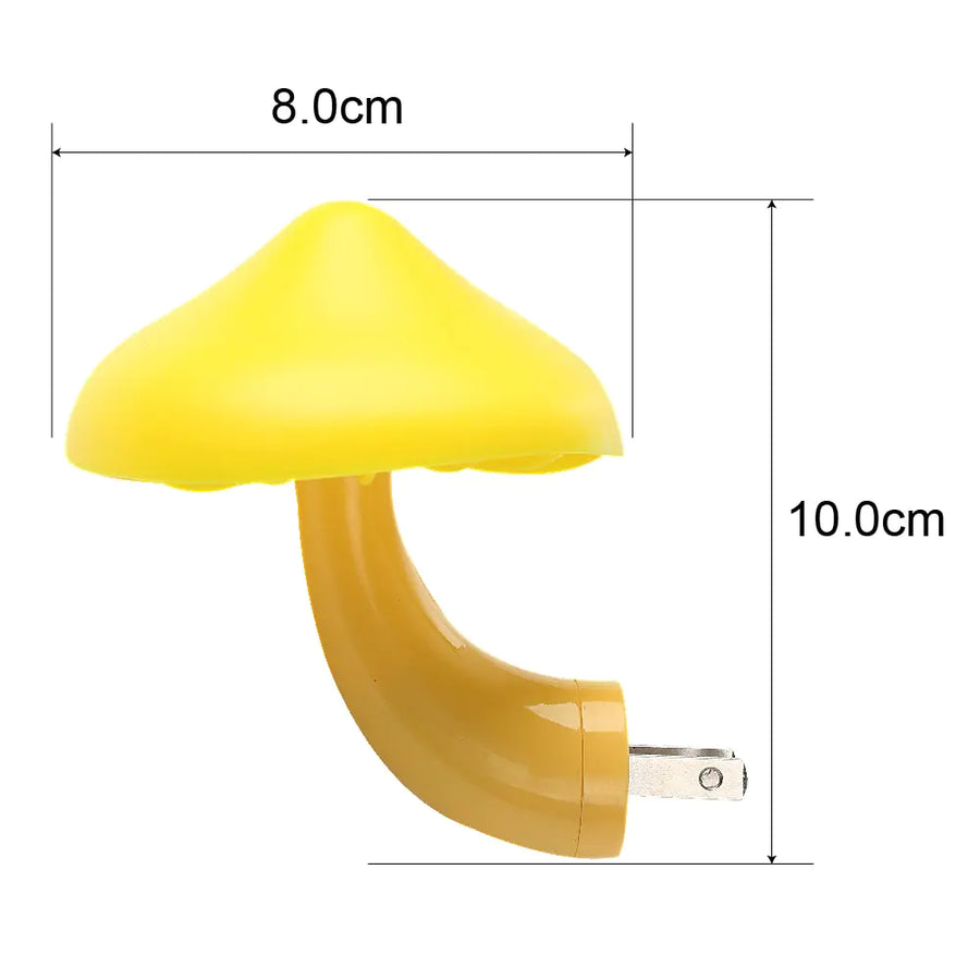 Mushroom Night Light with Auto Sensor – Cute USB LED Lamp for Kids Room & Nursery