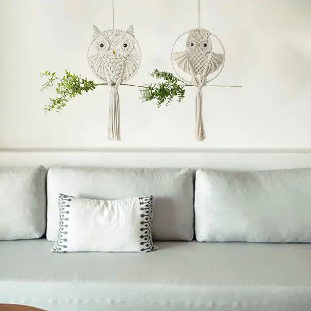 Angel Wings Woven Wall Hanging Decor – Boho Nursery & Home Decoration