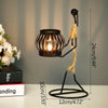 Nordic Metal Candlestick – Minimalist Scandinavian Home Decor for Dining & Shelf
